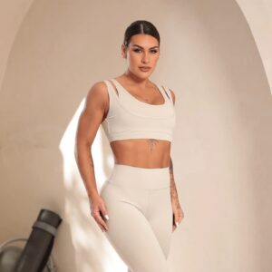CONJUNTO CALZA Y TOP DOBLE